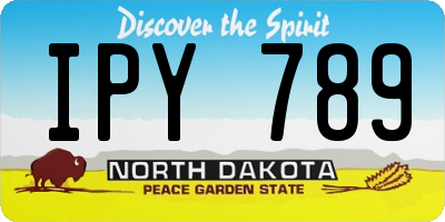 ND license plate IPY789
