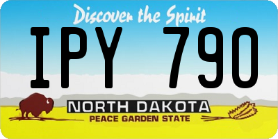 ND license plate IPY790