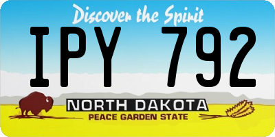 ND license plate IPY792