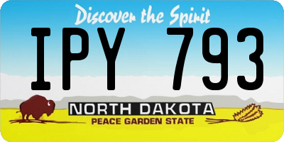ND license plate IPY793