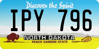 ND license plate IPY796