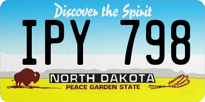 ND license plate IPY798