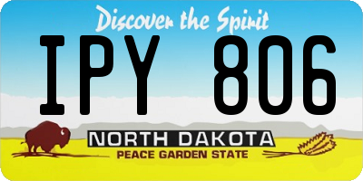 ND license plate IPY806