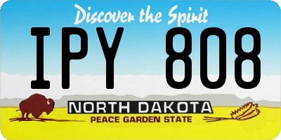 ND license plate IPY808