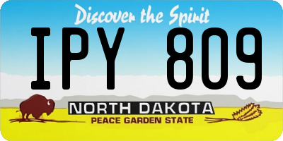 ND license plate IPY809