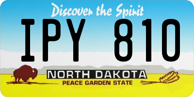 ND license plate IPY810