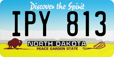 ND license plate IPY813