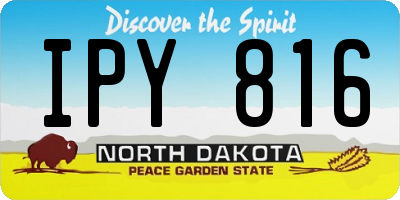 ND license plate IPY816
