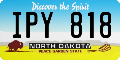 ND license plate IPY818