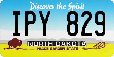 ND license plate IPY829