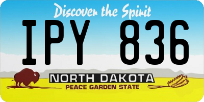 ND license plate IPY836