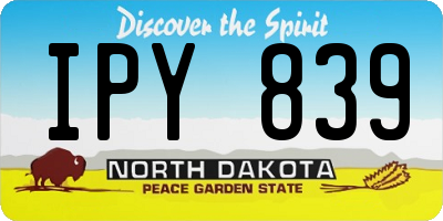 ND license plate IPY839