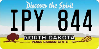 ND license plate IPY844