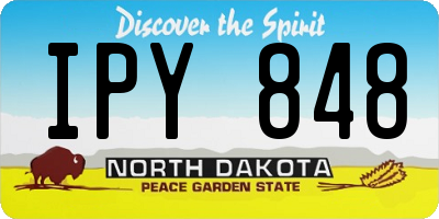 ND license plate IPY848
