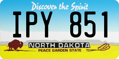 ND license plate IPY851