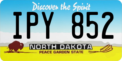 ND license plate IPY852
