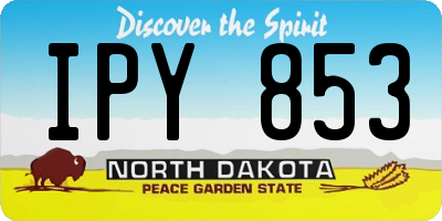 ND license plate IPY853