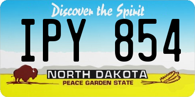 ND license plate IPY854