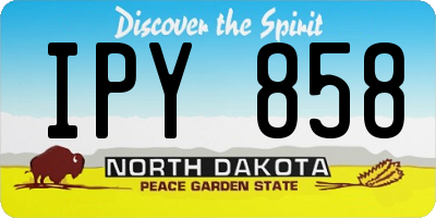 ND license plate IPY858