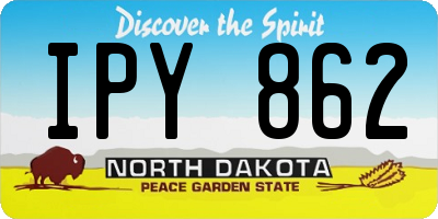 ND license plate IPY862