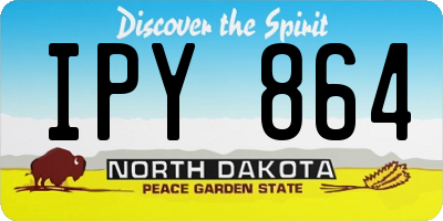 ND license plate IPY864