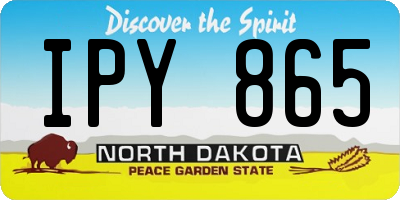 ND license plate IPY865