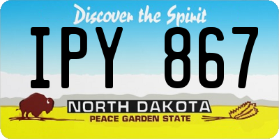 ND license plate IPY867