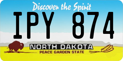 ND license plate IPY874