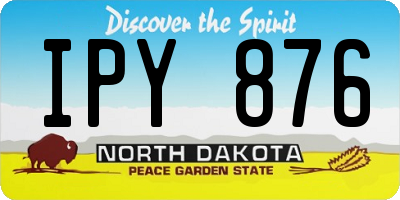 ND license plate IPY876