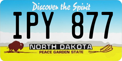 ND license plate IPY877