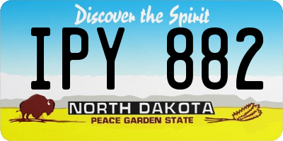 ND license plate IPY882