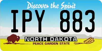 ND license plate IPY883