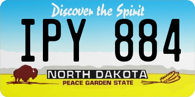 ND license plate IPY884
