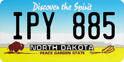 ND license plate IPY885