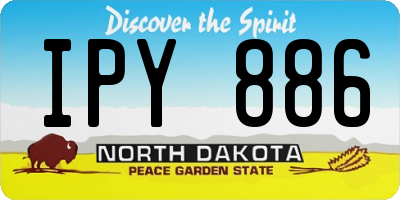 ND license plate IPY886