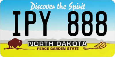 ND license plate IPY888