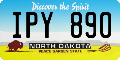 ND license plate IPY890
