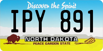 ND license plate IPY891