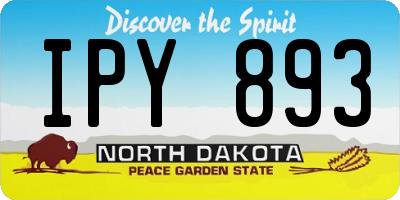 ND license plate IPY893