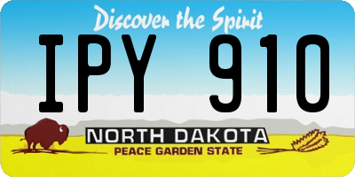ND license plate IPY910