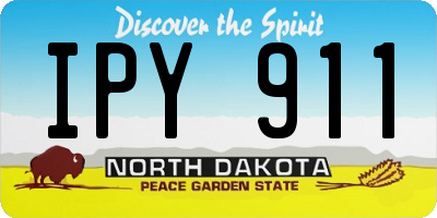 ND license plate IPY911
