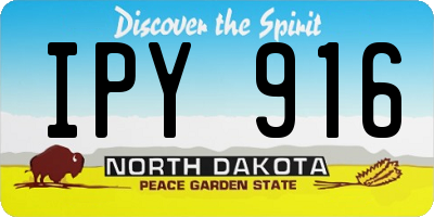 ND license plate IPY916