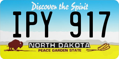 ND license plate IPY917