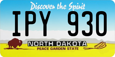 ND license plate IPY930