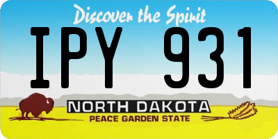 ND license plate IPY931