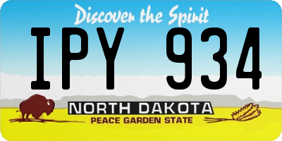 ND license plate IPY934