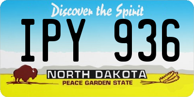 ND license plate IPY936