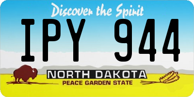 ND license plate IPY944