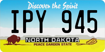 ND license plate IPY945