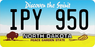 ND license plate IPY950